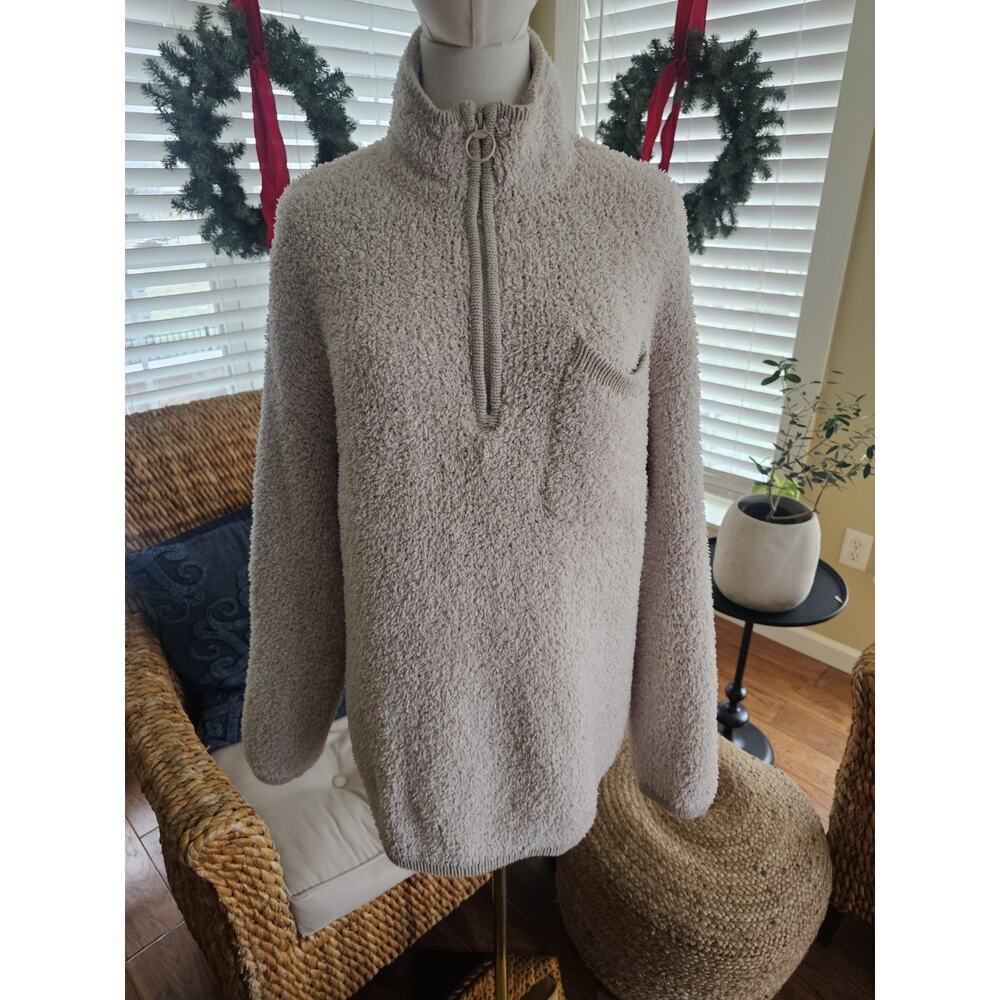 Aerie Women's Soft Cozy Oversized Quarter Zip Sherpa‎ Size M